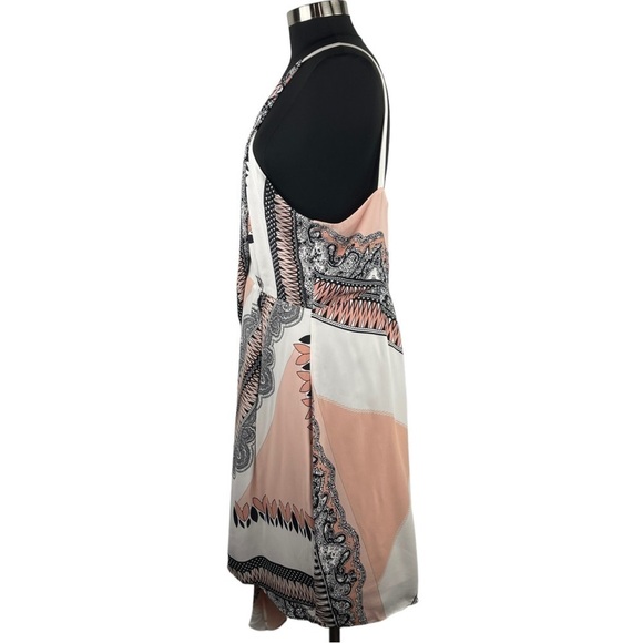 REISS HOPE BANDANA SCARF PRINT STRAPPY BACK CRISS CROSS HALTER DRESS - Picture 7 of 16